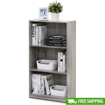 Stylish Open Shelf Bookcase Living Room Bedroom Kitchen Office Storage Unit New