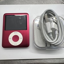 Apple iPod Nano 3rd Generation 8 GB . New Battery Red