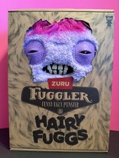 Fuggler Funny Ugly Monster Plush 9 in Hairy Fugg Edition Squidge Purple NIB New