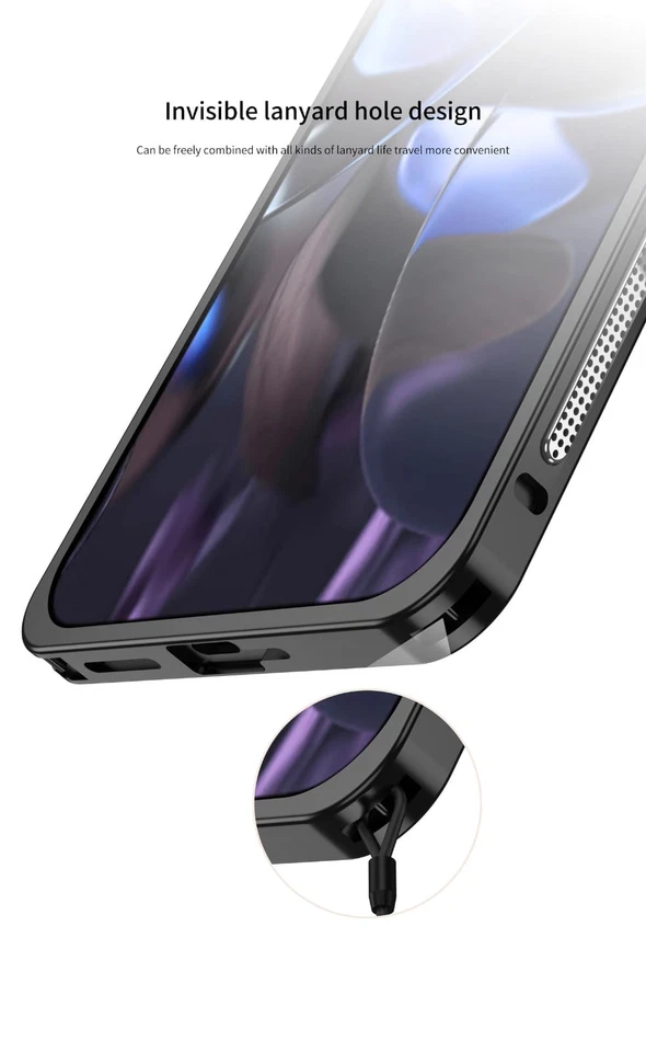 Google Pixel 9 9A 9Pro XL чехол металлический бампер чехол алюминиевая рама ударопрочный - Изображение 4 из 4