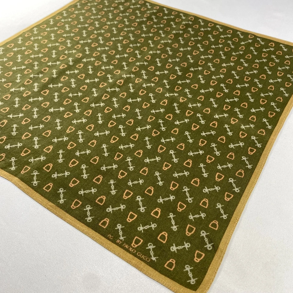 Pañuelo vintage Paolo Gucci pañuelo pañuelo pañuelo cuadrado de bolsillo Foto 2 de 4