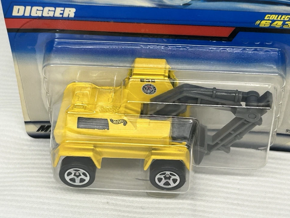 Excavadora Hot Wheels #643 amarilla 1997 Foto 3 de 4