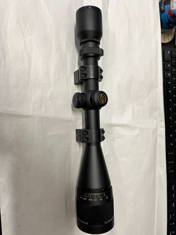 Simmons AETEC 3.8-12x44 (802104) Variable Power Rifle Scope A/O 1 inch