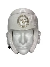 White Sparring Foam Padded Helmet Head Gear Taekwondo Martial Arts Size Large