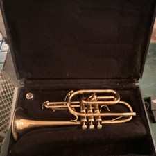 King 603 Bb Cornet Gold Lacquered Brass, Case...