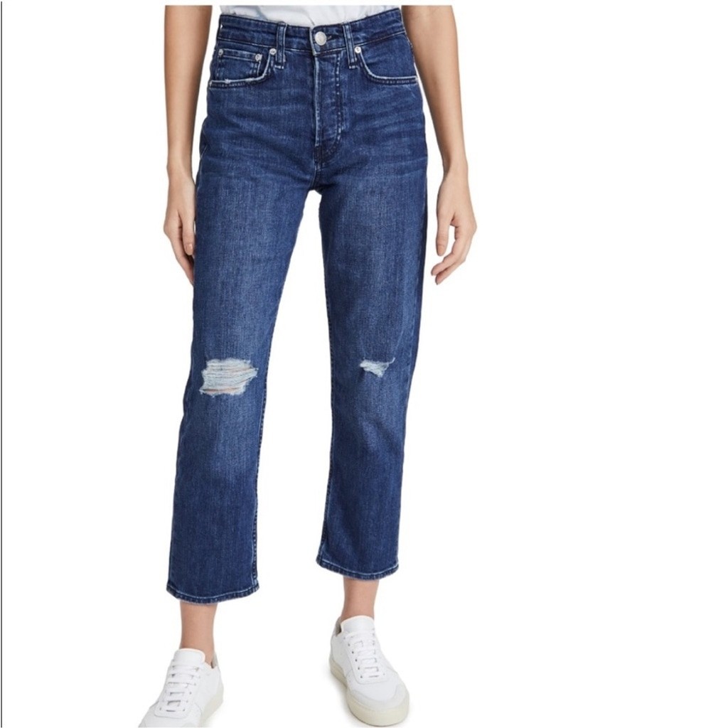 rag & bone maya high-rise ankle slim jeans size 29