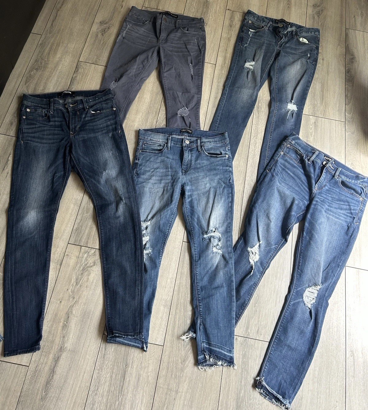 Women Express Jeans Size 6 Lot of 5 Excellent Used Condition Pre-Owned See Pics