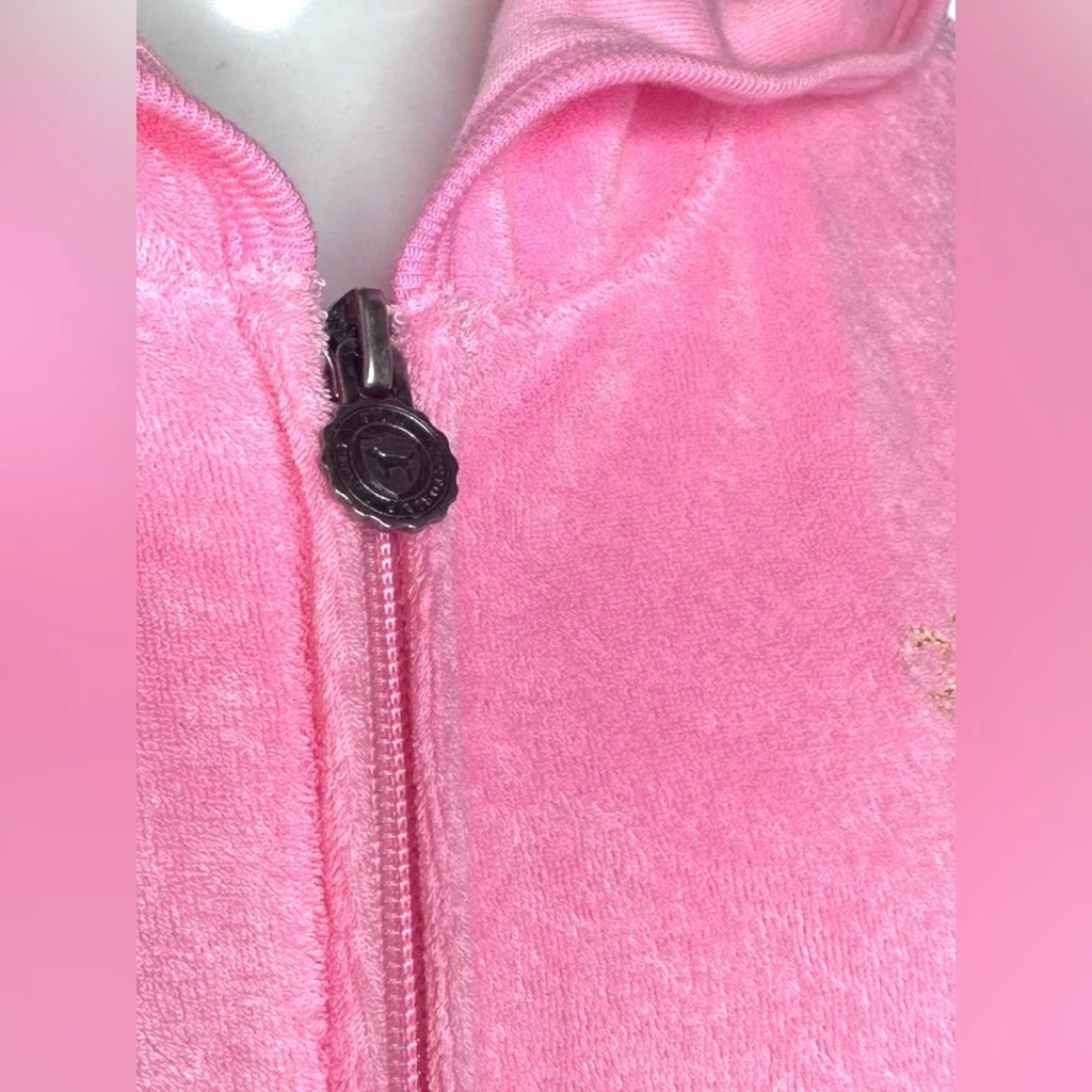 UNDERCOVER Accappatoio in spugna con cappuccio VS ROSA 2006 Y2K Juicy Couture epoca abito da salotto taglia L