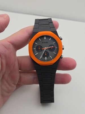 D1 Milano PolyChrono Polycarbon 40.5mm - Sold Out Black Orange Color