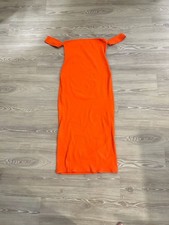 Urban Outfitters Spencer Off-The-Shoulder Dress Size L Orange