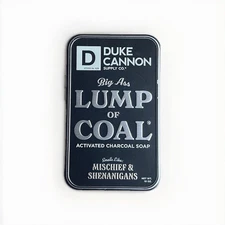 Duke Cannon Supply Co. Lump of Coal Bar Soap - 10oz - Collectable Tin Edition