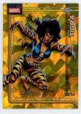 2026 Topps Chrome Marvel Comics Sapphire Gold /50 Tigra #179 1i3m