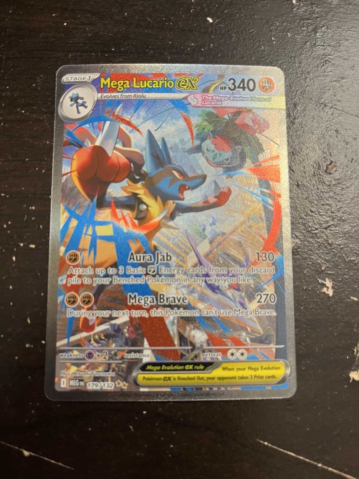 Pokémon TCG Mega Lucario EX 179/132 Mega Evolution