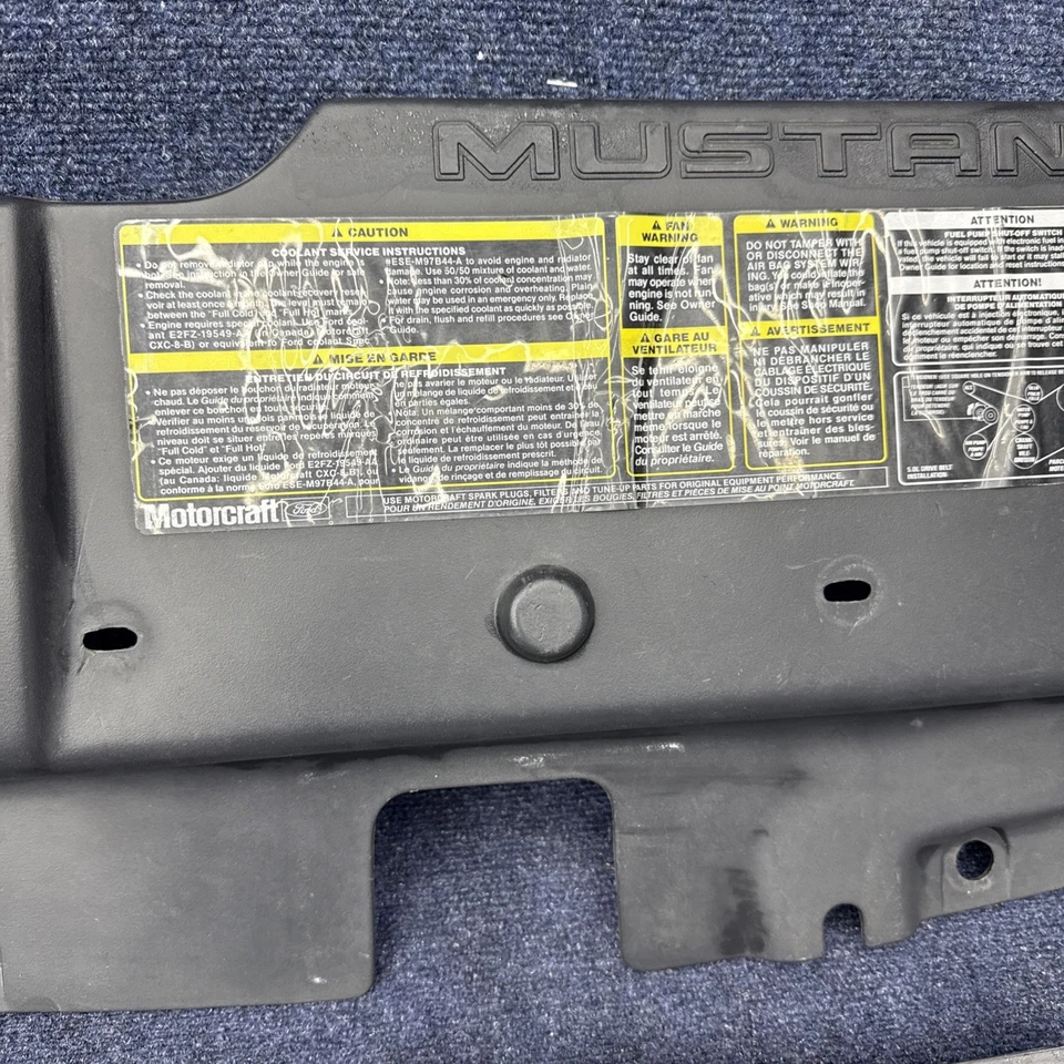 Оригинальная отделочная панель крышки радиатора крыльев для Ford Mustang Svt Cobra SN95 1994-1995 годов выпуска 5.0 - Изображение 4 из 4