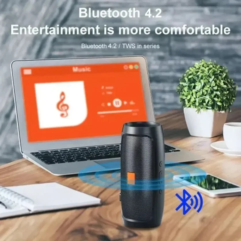 Haut-parleur Bluetooth double XIKCU avec lecture TF USB et son stéréo