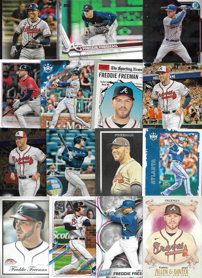 Freddie Freeman 50 card lot Braves/Dodgers Combined Shipping eBay
