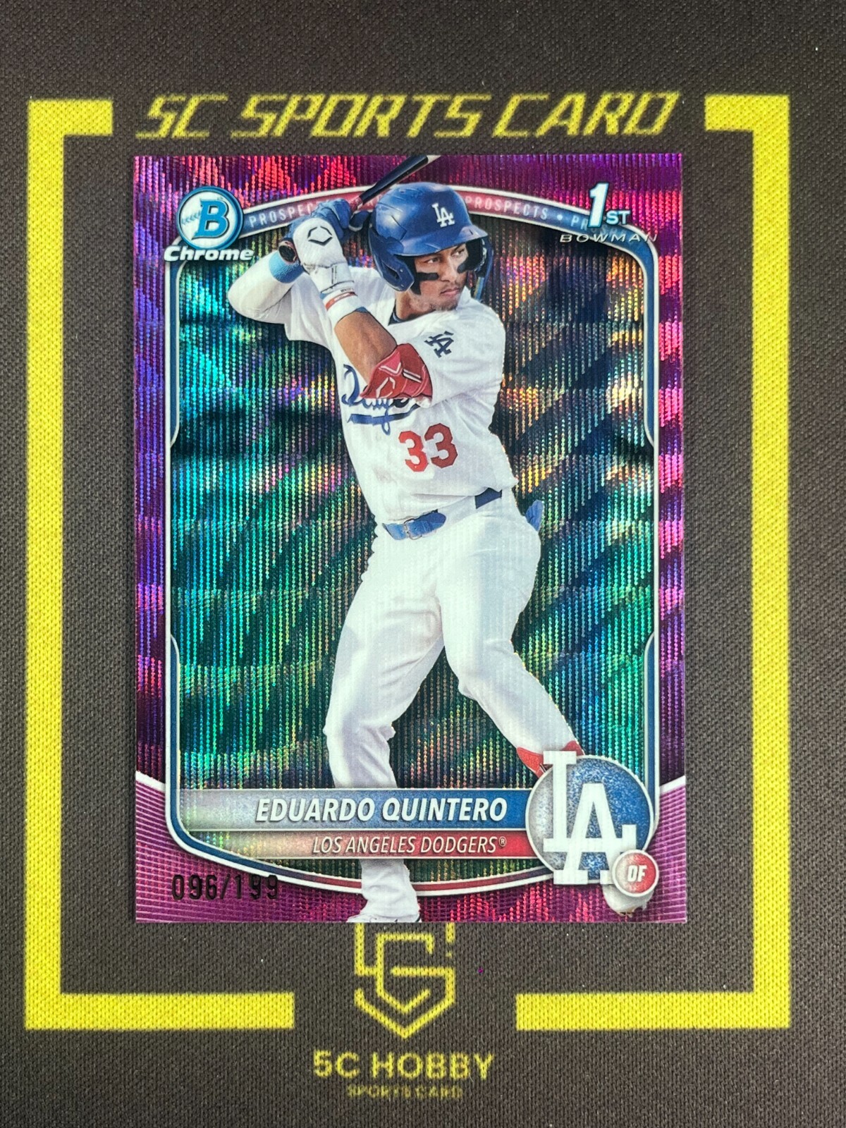 2025 Bowman Chrome 1st Prospect Purple Wave Ref/199 Eduardo Quintero FCHJZ