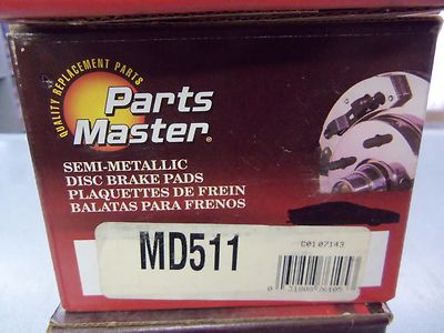 Disc Brake Pad-Metallic Disc Brakes Rear Parts Master MD511