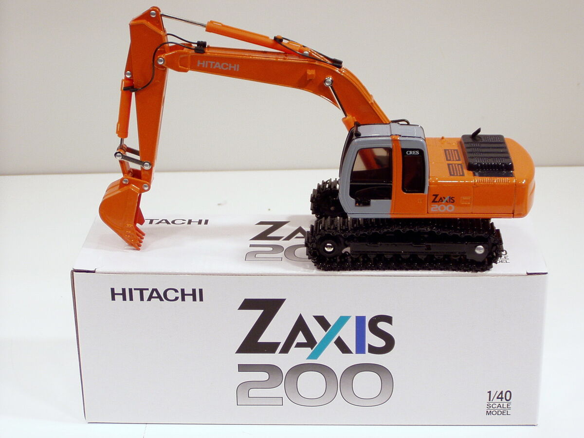 Hitachi Zaxis 200 Excavator - 1/40 - Shinsei - China - MIB Hitachi Zaxis 200 Excavator - 1/40 - Shinsei - China - MIB