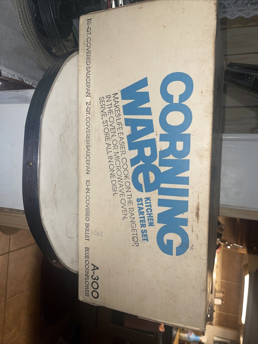 調理器具 Corning Ware Kitchen starter set Vntg Corning Ware A981 Starter Set Baking Dish / Saucepan
