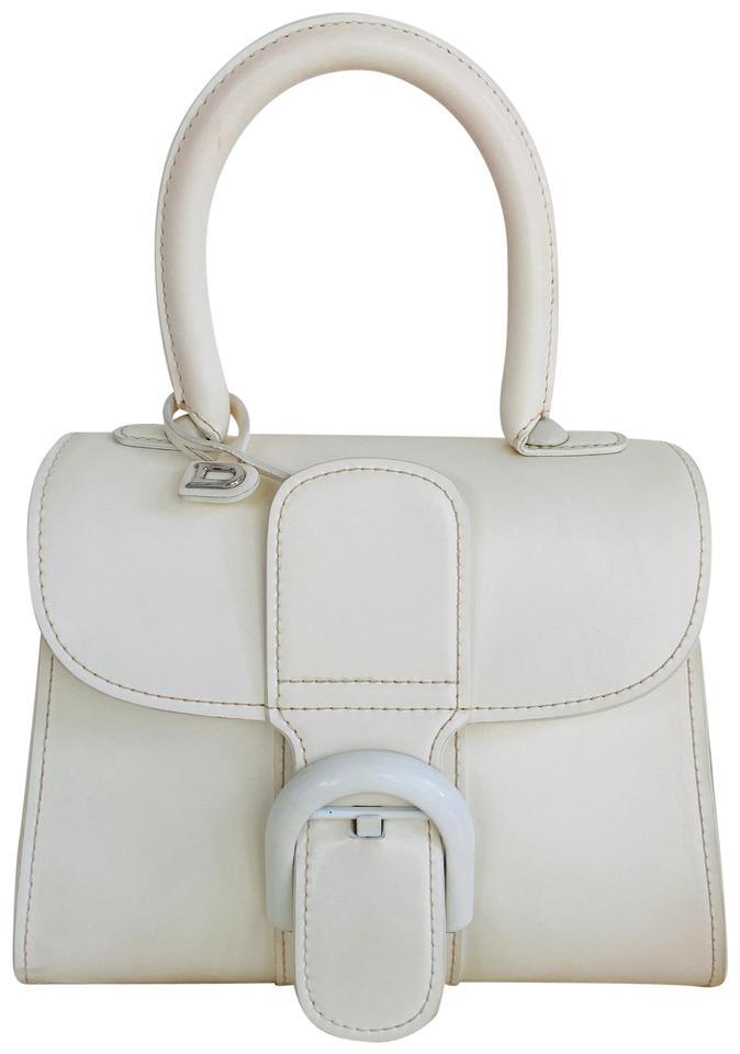 Delvaux 'BRILLANT MINI' Ivory White SMOOTH BOX CALF LEATHER Delvaux 'BRILLANT MINI' Ivory White SMOOTH BOX CALF LEATHER