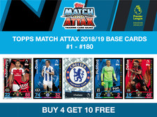TOPPS MATCH ATTAX 2018 2018/19 BASE CARDS #1 - #180