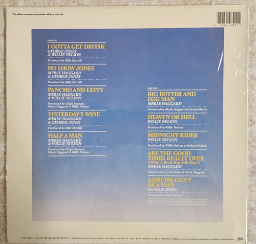 Merle Haggard, George Jones, Willie Nelson Walking The Line Vinyl LP Record 1987 - Picture 6 of 12