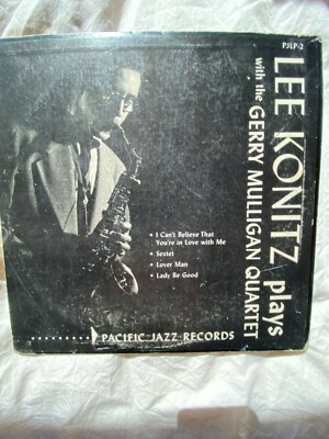 LEE KONITZ - Plays with Mulligan ~ PACIFIC JAZZ 10'' LP 2 {dg orig} w/CHET BAKER