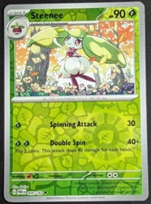 Steenee Reverse Holo NM 009/182 Paradox Rift Pokemon Card