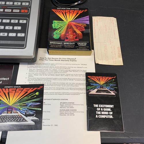 VINTAGE Magnavox Odyssey 2 Game Gaming Console w/ Game, Cables, EUC OEM Box - Picture 3 of 24