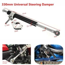 330mm Aluminum Universal Steering Damper 6way Adjust Stabilizer For Motorcycles
