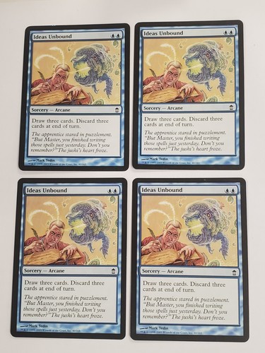 MTG Playset 4x Ideas Unbound (Saviors of Kamigawa/Blue/C) - BGM