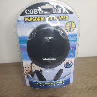 Vintage NOS Coby CX-CD109 Personal CD Player w/ Head Phones Digital LCD Display