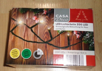 Led Lichterkette Mit 200 Warmweiss Leds,Innen+Aussen,20 Funkel Led,Mit Timer,Neu