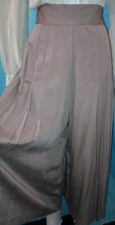 Vtg 1970s 80s LA REDOUTE gab Edwardian CULOTTES Pleated Pants Gaucho USA W 30