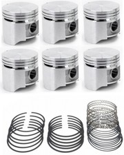 Silvolite Pistons Set6cast Rings For 1960-87 Chrysler Dodge 170 198 225 Std