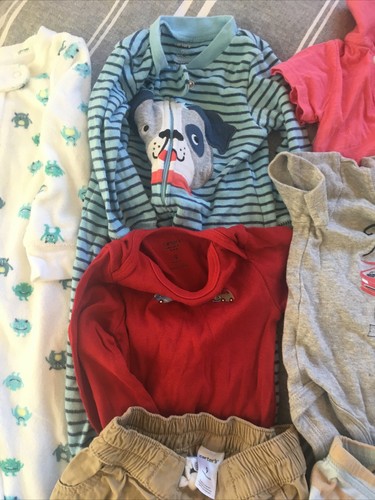 Baby Boy 9 month (Lot of 15) Carter's Sleep Play, One PIece, Outfits, Pants 900 - Picture 11 of 12