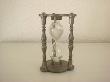 Alte Zinn Sanduhr Bayerisches Wappen Bayern Wappen L&ouml;wen Glasenuhr Eieruhr