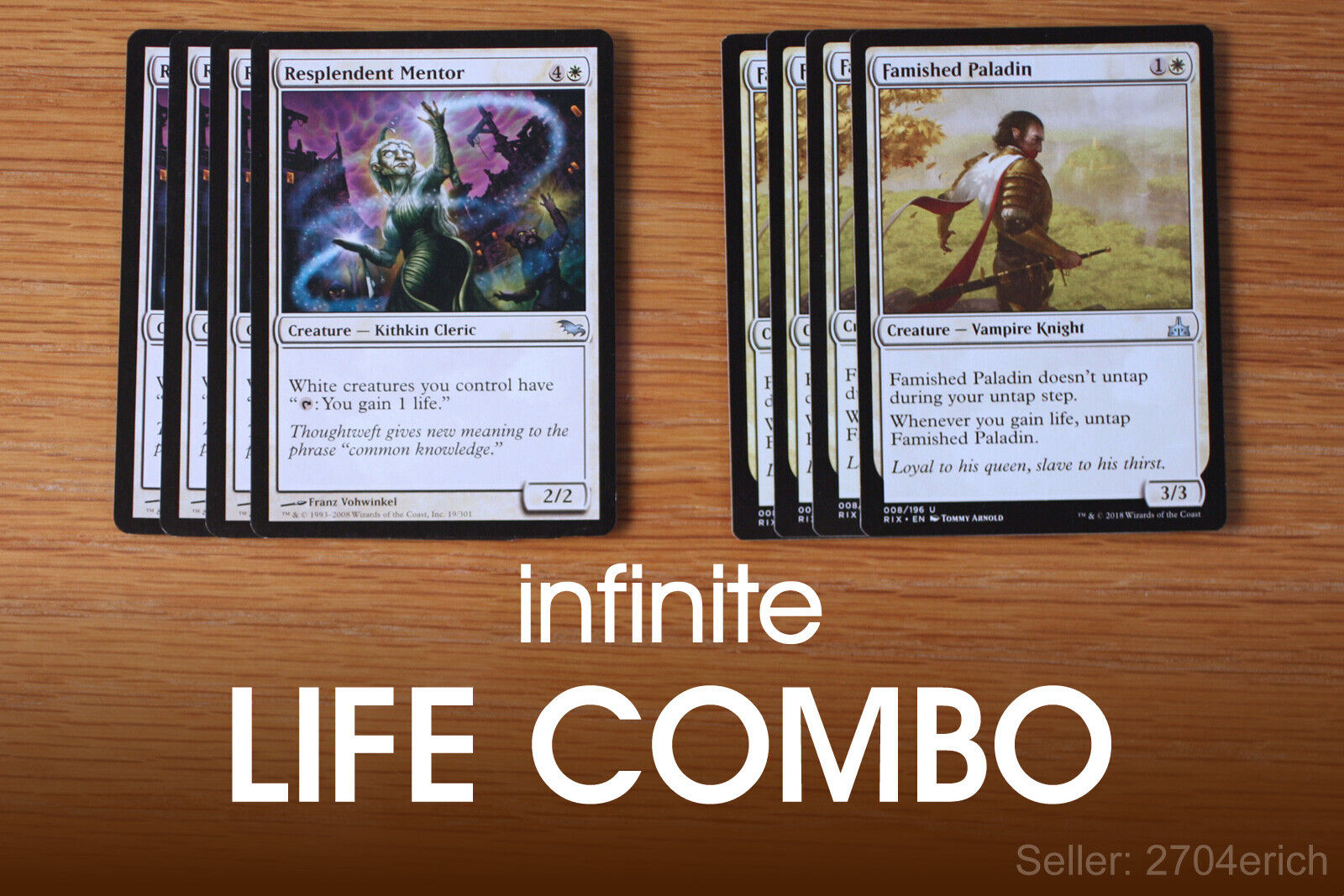 Infinite Life Combo / Resplendent Paladin (White Deck) *English MTG Set of  8* | eBay