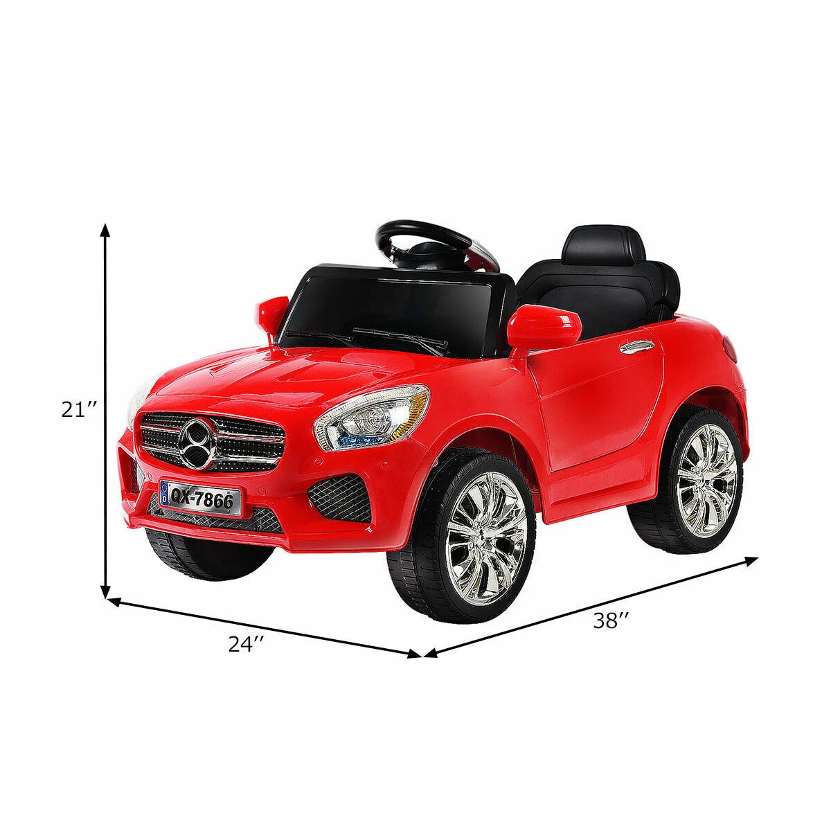 6V Kids Ride On Car RC Remote Control Battery Powered LED Lights