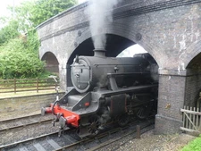 Photo A2 Black Five number 45337 awaits departure at Weybourne station W c2015