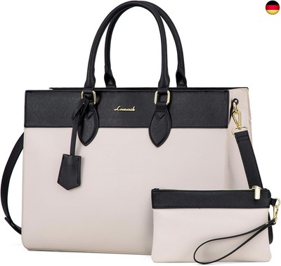 LOVEVOOK Laptoptasche Damen, 15,6 Zoll Handtasche Arbeitstasche Lehrertasche