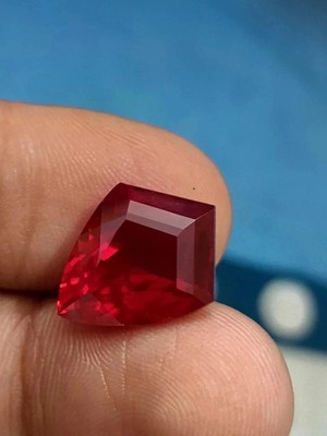 Natural 10.17 Ct+ Red Mozambique Ruby Fancy Cut Loose Certified Gemstone