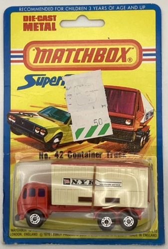 Matchbox Lesney 1976 Mercedes Container Truck, #42 with NYK cargo box, Superfast