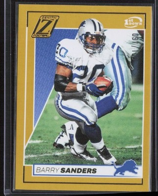 2024 Zenith BARRY SANDERS  Yellow 1st Down 91/100 Lions