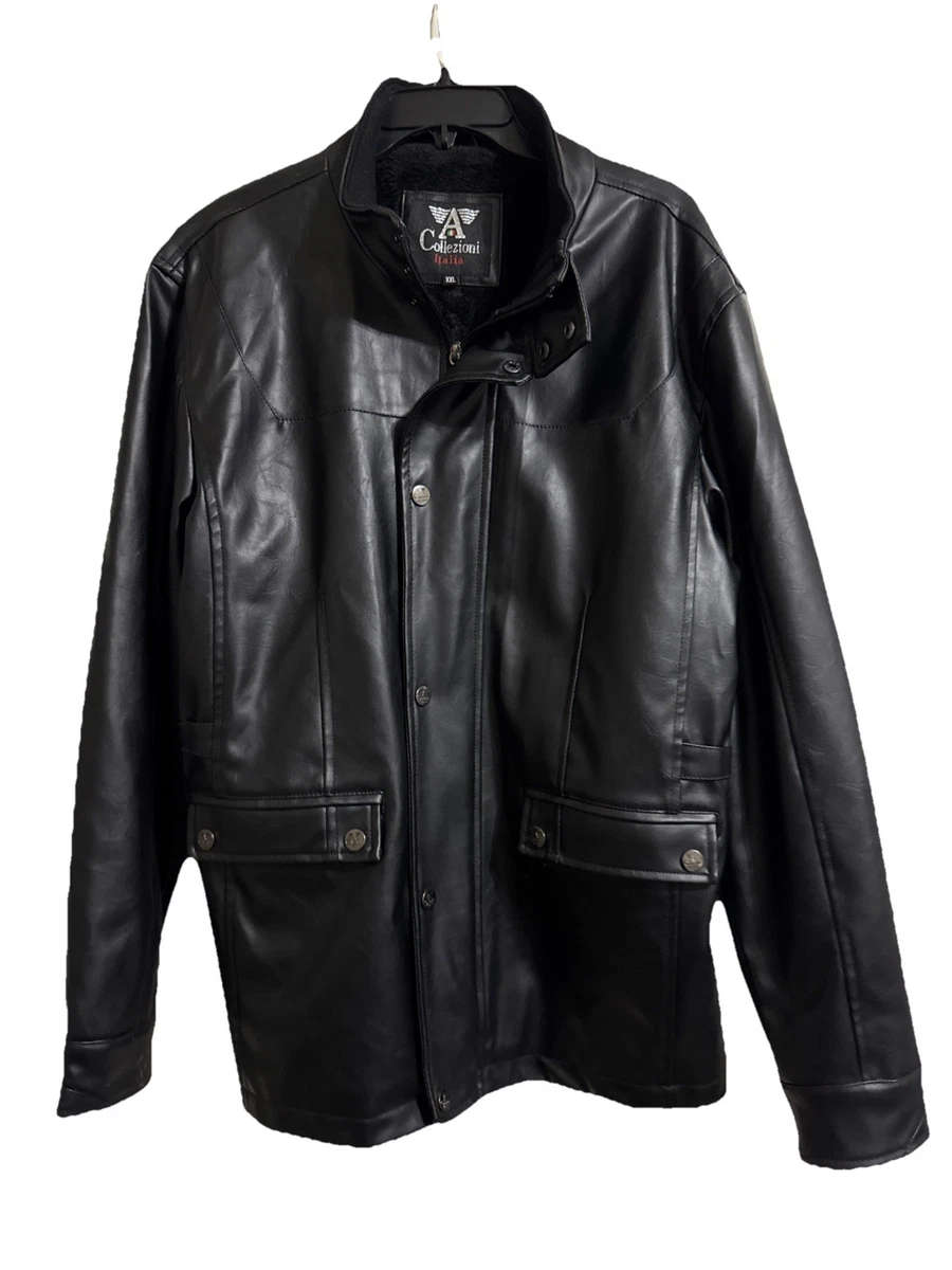 Armani Collezioni Coats, Jackets & Vests Leather Outer Shell for