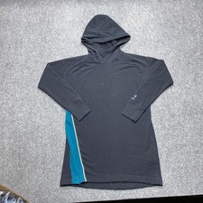 Under Armour Hoodie Womens XS Black Blue HeatGear Pullover Long Sleeve Logo