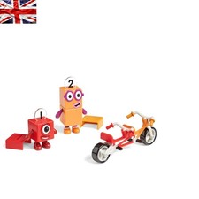 Image of Numberblocks Figures with Helmets & Tandem Bike - Fun Playset for Early Learners