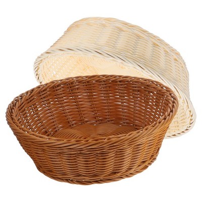 2 Pcs Brot Zum Servieren Geflochtener Brotkorb Brotkörbchen Küchenkorb