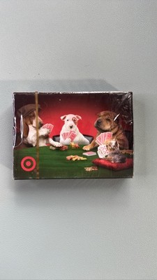 Target Dogs Playing Poker Playing Cards Bullseye the Bull Terrier Unopened